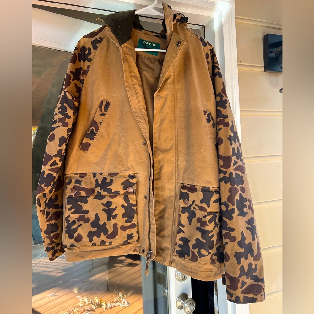 NWT: Orvis Foliage Waxed Field Coat
